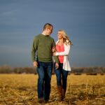 Kinsey Hindman and Sam Moses celebrate their engagement at their family farm in Longmont, Wednesday, Jan. 9, 2019. Photo by Justin Edmonds